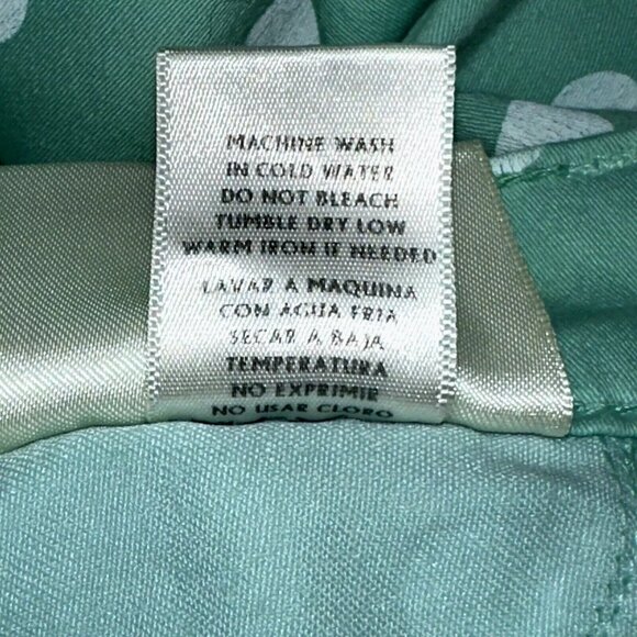 Kancan Light Green with White Polka Dot Print Slim/Skinny Style Jeans Juniors 9 - Picture 9 of 9